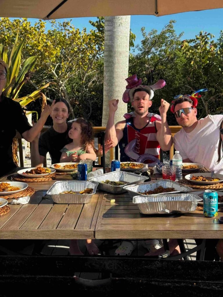 backyard hibachi party