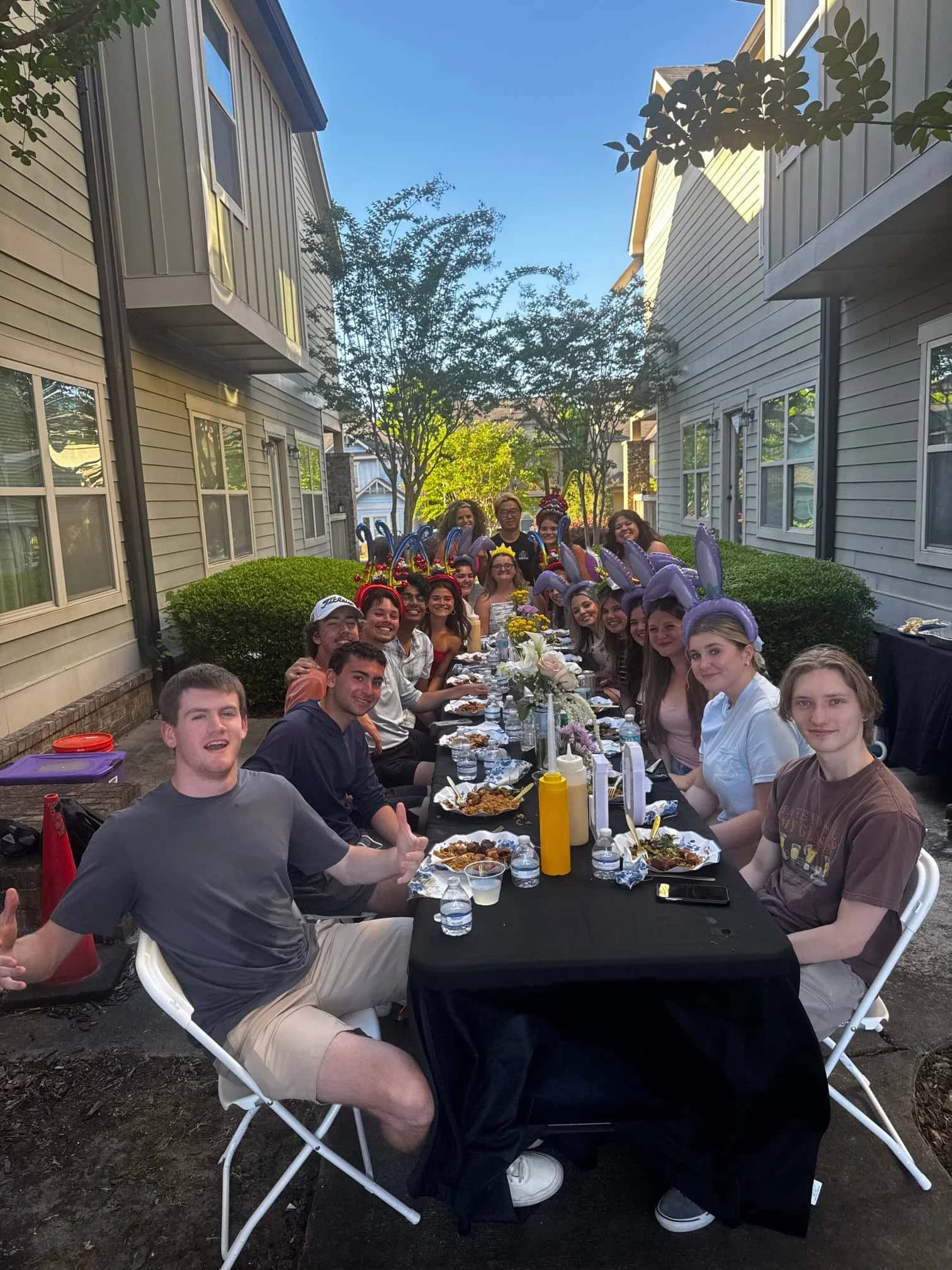 backyard hibachi party