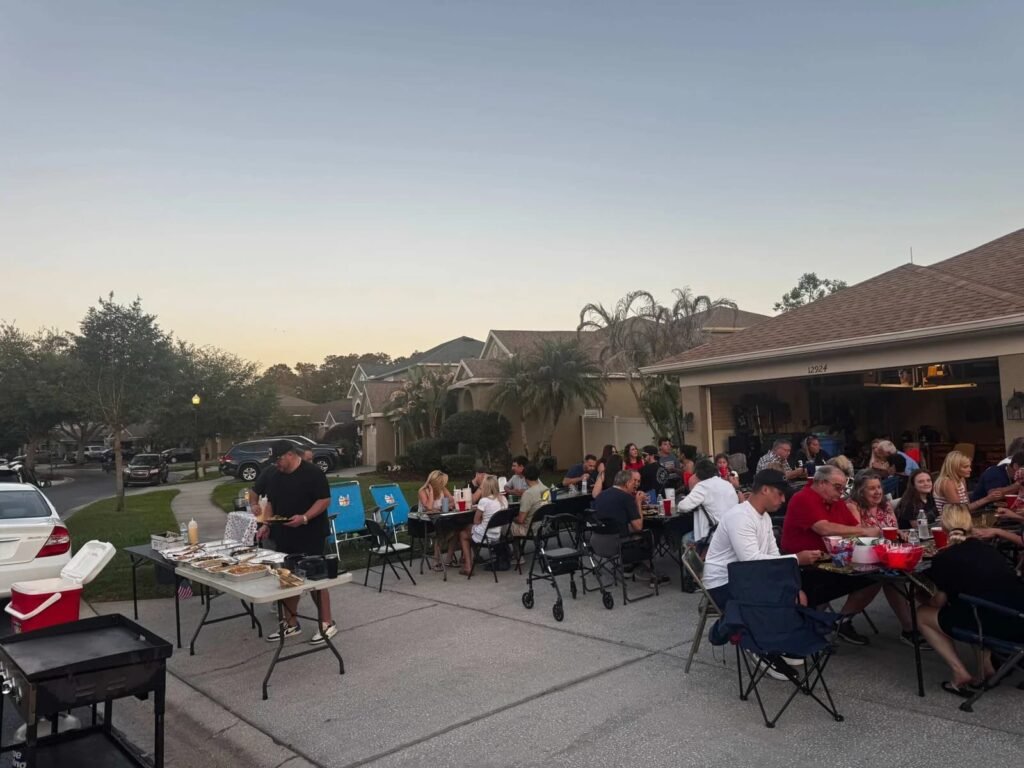 backyard hibachi party