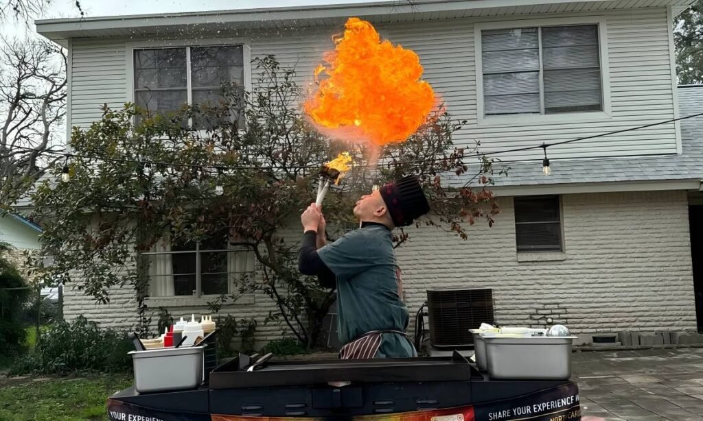 hibachi flame shot