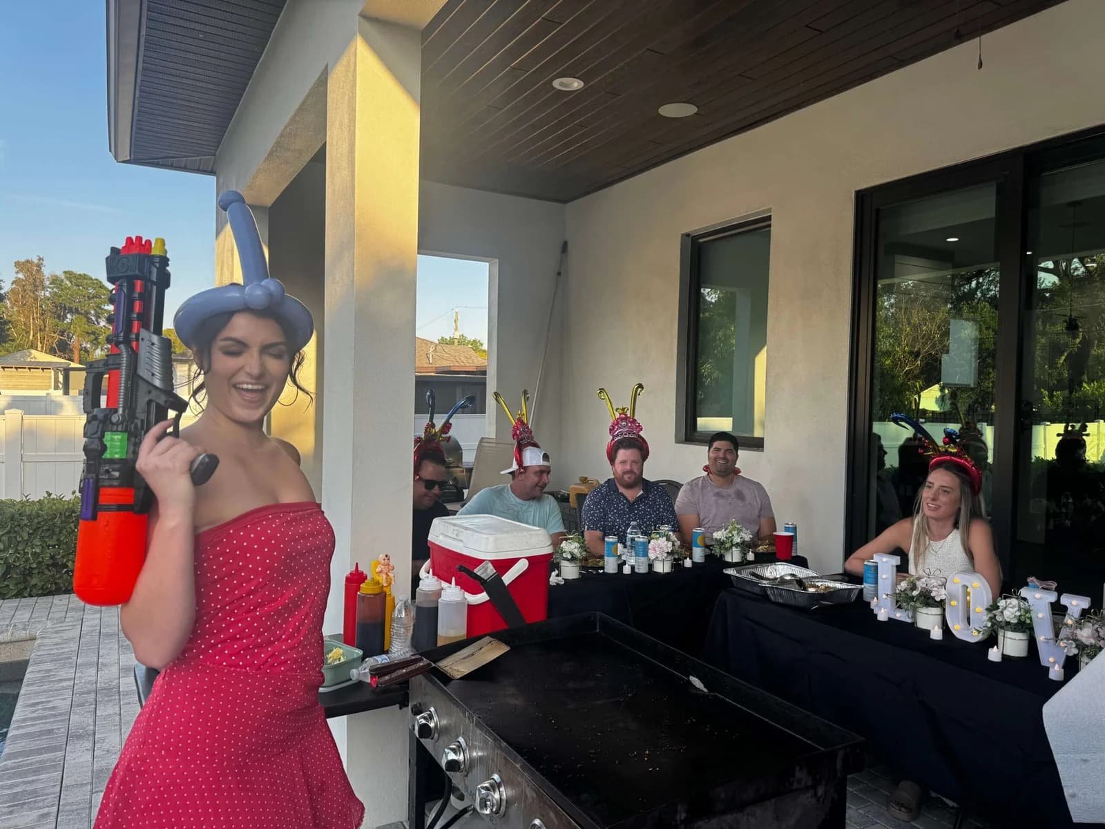 hibachi party at home